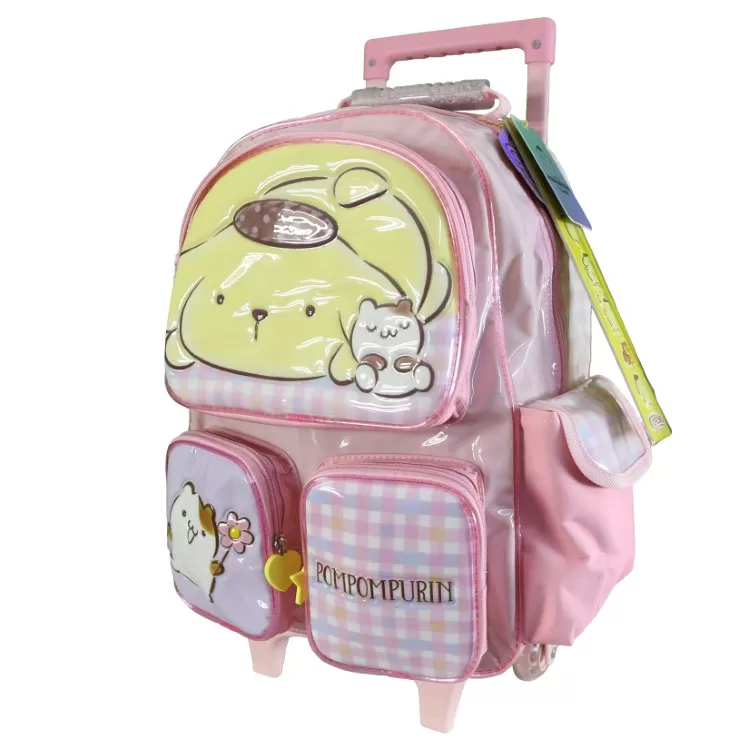 Mochila Escolar 2026 Pompompurin 16" con Carro Art.SR3602
